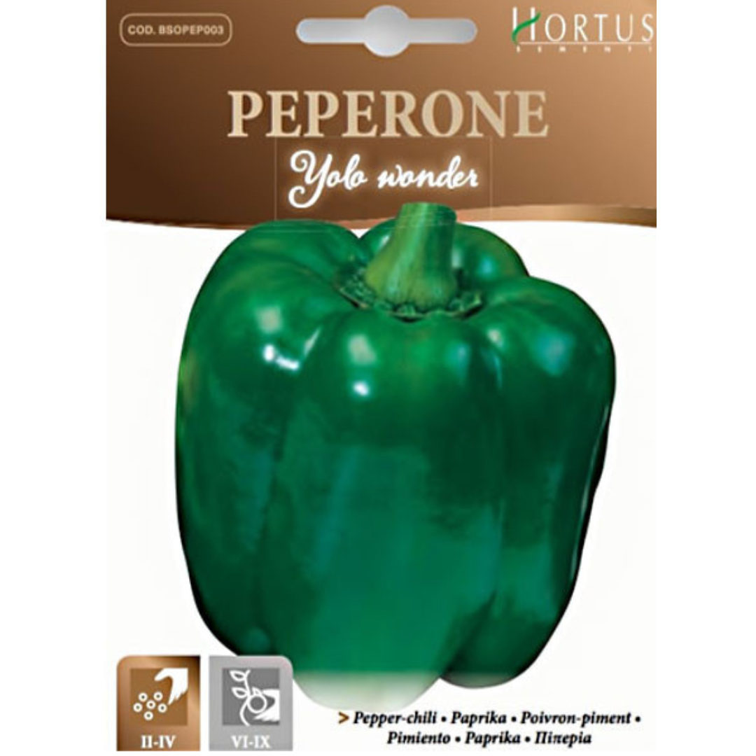 Hortus Peperone Capsicum Green Peppers 2.5gm