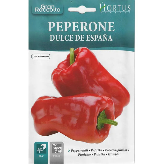 Hortus Peperone Duluce De Espana Capsicum 2.5 grams